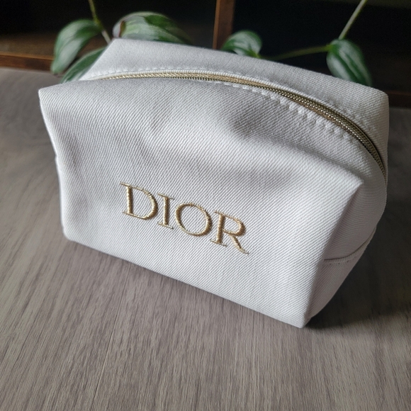 Sale!! Authentic Dior White Cosmetic Pouch - Picture 1 of 9